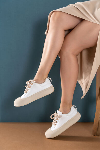 Lavender Beyaz Spor Ayakkabı